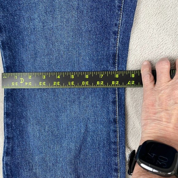 Once Again Women's Jeans Size 11 Flare Leg High Waist Denim 100% Cotton - Picture 8 of 14